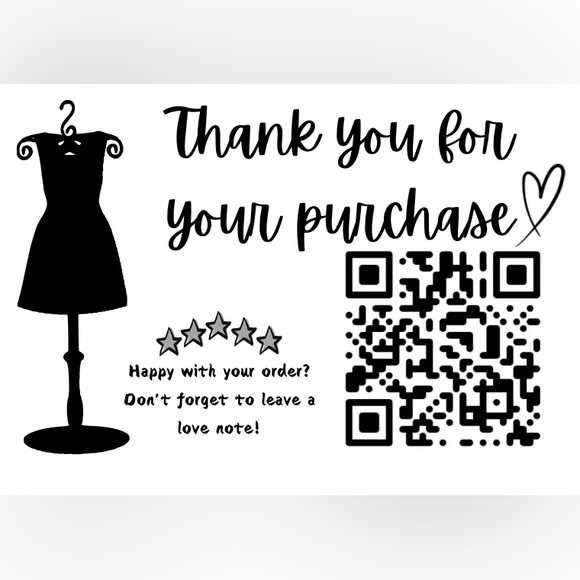 50 Personalized QR Code Large Stickers For Small Business & Resellers - Picture 7 of 7